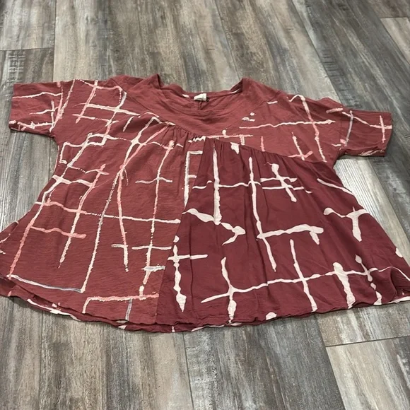 ANTHROPOLOGIE Akemi + Kin Light Streaks Tee Medium - Picture 7 of 11